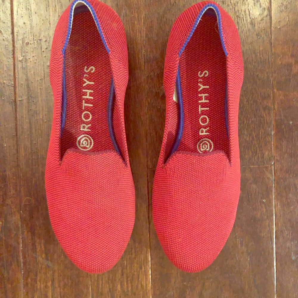 Rothys Red flats 6.5